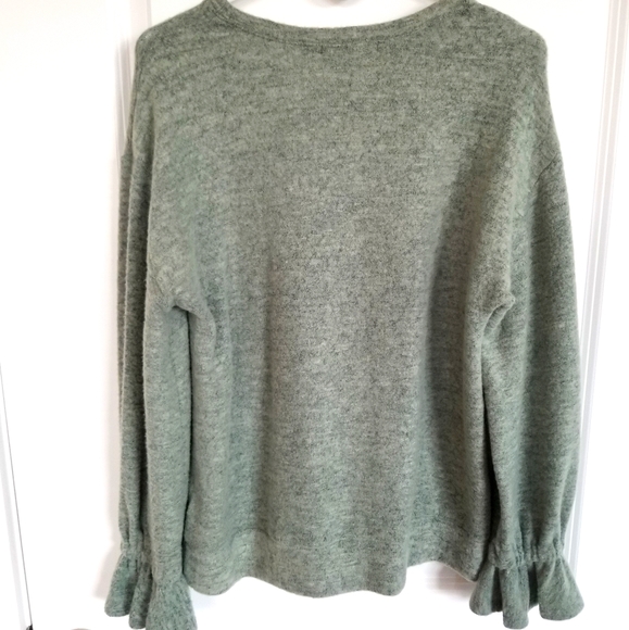 NEW Anthrpologoe Eri + Ali Ruffle Sleeve Top - Picture 6 of 6